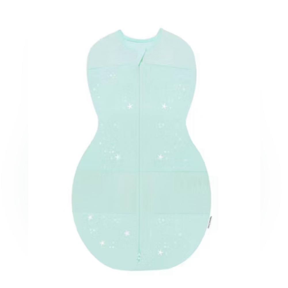 Happiest Baby Sleepea Swaddle Sleep Sack Medium 12-18 lbs Organic Cotton Stars - Picture 6 of 8